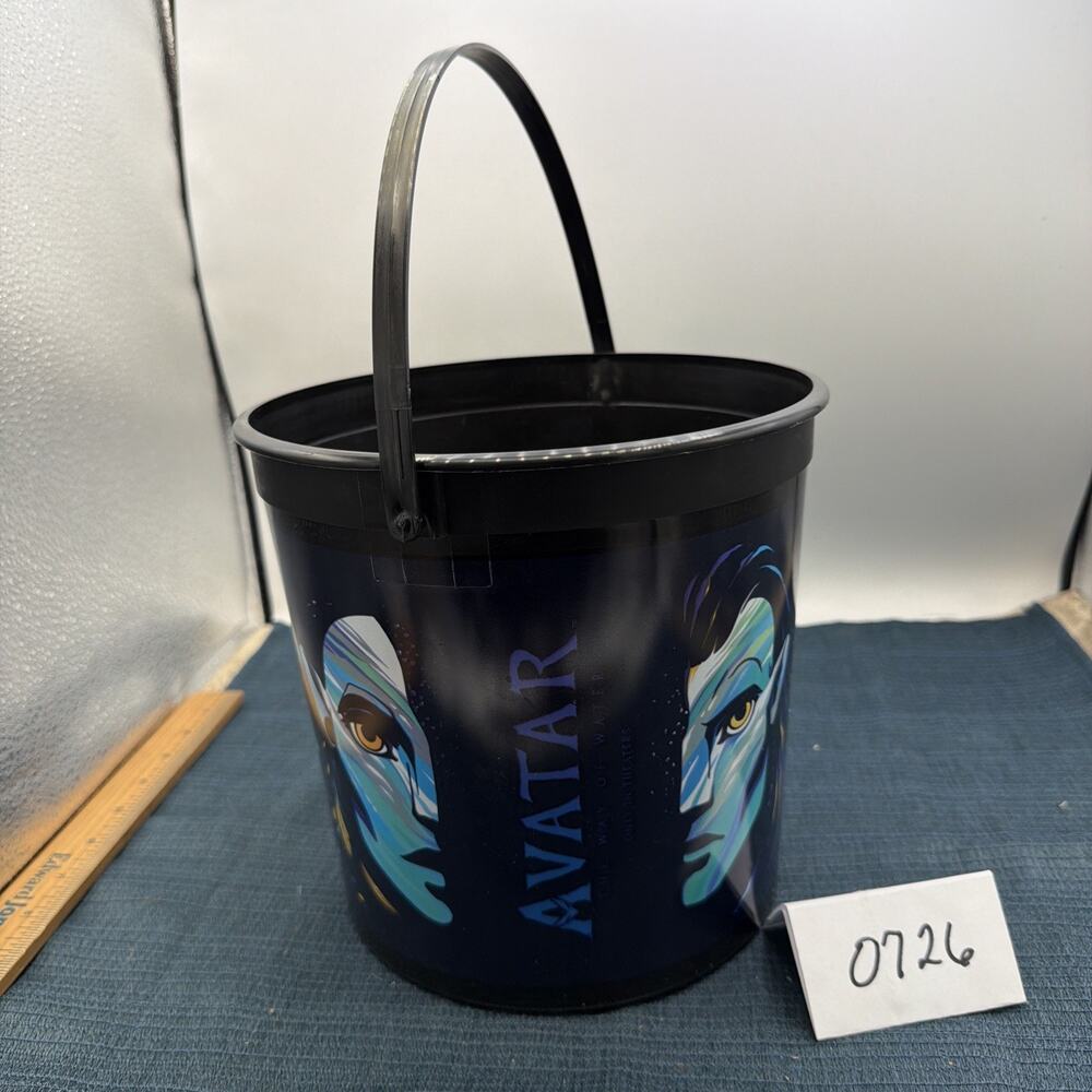 Avatar: The Way of Water Cinemark 2022 Embossed Tin Popcorn Bucket Used L.E.